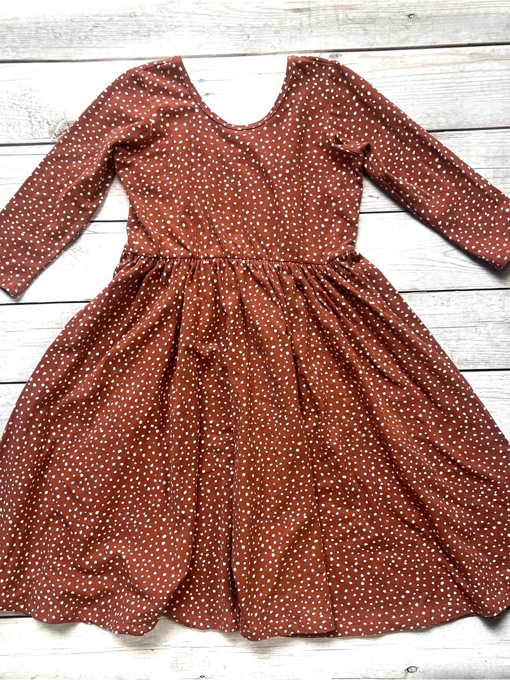 Girls' Fawn Dot OG Long Sleeve Ballet Dress
